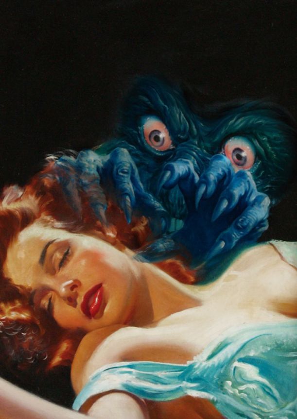 Lawrence Sterne Stevens Cover art for Fantastic Novels, July 1948 