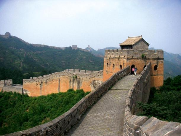 Große innere Mauer der Ming-Zeit nahe der chinesischen Hauptstadt Peking