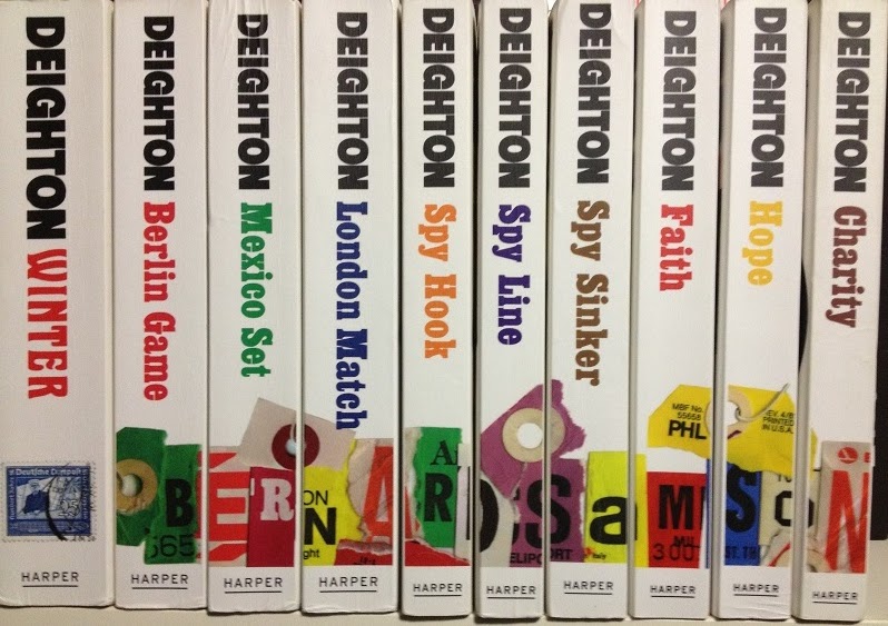 Len Deighton Bernard Samson novels UK paperback spines Game Set Match Fiona