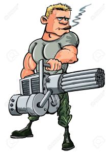 11764861-cartoon-soldier-with-a-mini-gun-isolated-on-white